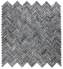 Load image into Gallery viewer, Elysium Tiles Herringbone Shell Silver 11" x 11" Mosaic Tile