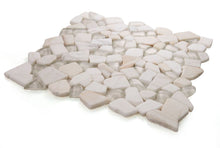 Load image into Gallery viewer, Elysium Tiles Pebble Calacatta Gold 12" x 12" Mosaic Tile