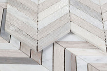 Load image into Gallery viewer, Elysium Tiles Chevron Blue 8" x 12" Mosaic Tile