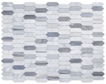Load image into Gallery viewer, Elysium Tiles Elongated Hex Blue 11.75" x 15" Mosaic Tile