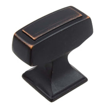 Load image into Gallery viewer, 28.5mm x 12.7mm (1.125" x 0.5") Weathered Nickel Transition Rectangle Cabinet Knob