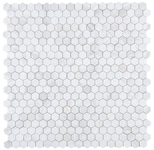 Load image into Gallery viewer, Elysium Tiles Hexagon White 11.75" x 11.75" Mosaic Tile