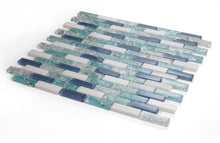 Load image into Gallery viewer, Elysium Tiles Icy Royal Blue 11.75" x 12" Mosaic Tile