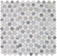 Load image into Gallery viewer, Elysium Tiles Hexagon Blue 11.75" x 12" Mosaic Tile
