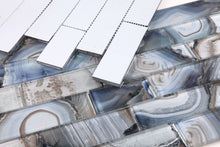 Load image into Gallery viewer, Elysium Tiles Casale Shell Blue 11.75" x 11.75" Mosaic Tile