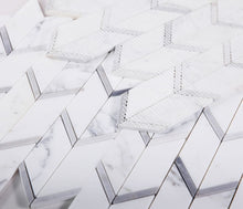 Load image into Gallery viewer, Elysium Tiles Arrow Sky 12" x 12.75" Mosaic Tile