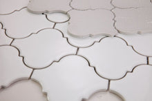 Load image into Gallery viewer, Elysium Tiles Snowglass Arabesque 9.75" x 11.75" Mosaic Tile