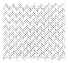 Load image into Gallery viewer, Elysium Tiles Chevron Long Carrara 11" x 12.5" Mosaic Tile