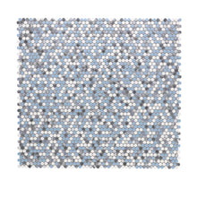 Load image into Gallery viewer, Elysium Tiles Penny Round Sky 11.5" x 12.25" Mosaic Tile
