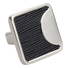Load image into Gallery viewer, 32mm (1.25") Satin Gold Square Embossed Leather Cabinet Knob