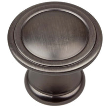 Load image into Gallery viewer, 25.5 mm (1")  Antique Brass Classic Reeded Round Cabinet Knob