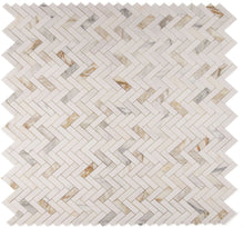 Load image into Gallery viewer, Elysium Tiles Herringbone Sunrise 11" x 12.5" Mosaic Tile