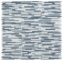 Load image into Gallery viewer, Elysium Tiles Rain Blue 11.75" x 12" Mosaic Tile