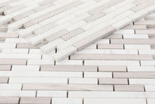 Load image into Gallery viewer, Elysium Tiles Haisa Grey Stack 12" x 12" Mosaic Tile
