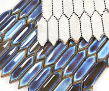 Load image into Gallery viewer, Elysium Tiles Chelsea Blue 11" x 11.25" Mosaic Tile