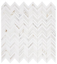 Load image into Gallery viewer, Elysium Tiles Chevron Ravenna Calacatta 11.75" x 12.25" Mosaic Tile
