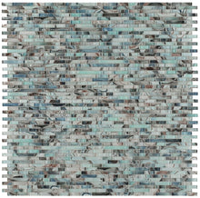 Load image into Gallery viewer, Elysium Tiles Linear Shell Green 11.75" x 12" Mosaic Tile