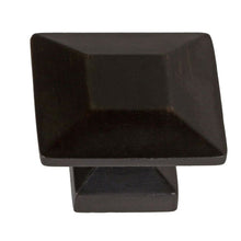 Load image into Gallery viewer, 35mm (1.375") Oil Rubbed Bronze Modern Square Cabinet Knob