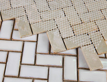 Load image into Gallery viewer, Elysium Tiles Tango White Large 9.5" x 11" Mosaic Tile