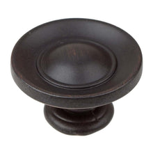 Load image into Gallery viewer, 25.5 mm (1") Matte Black Small Classic Round Ring Button Cabinet Knob