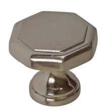 Load image into Gallery viewer, 28.5 mm (1.125") Satin Nickel Classic Octagon Cabinet Knob