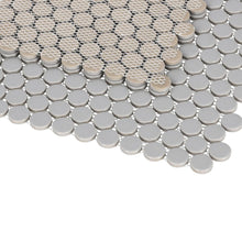 Load image into Gallery viewer, Elysium Tiles Penny Round City Grey Matte 11.5" x 12.25" Mosaic Tile