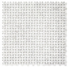 Load image into Gallery viewer, Elysium Tiles Cross White 12" x 12" Mosaic Tile