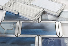 Load image into Gallery viewer, Elysium Tiles Subway Shell Blue 12" x 12" Mosaic Tile