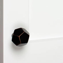 Load image into Gallery viewer, 38mm (1.5") Oil Rubbed Bronze Solid Faceted Cabinet Knob