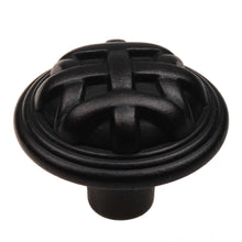 Load image into Gallery viewer, 32mm (1.25") Oil Rubbed Bronze Round Braided Cabinet Knob