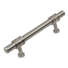 Load image into Gallery viewer, 95mm (3.75") Center to Center Matte Black Barrel Ring Bar Pull Solid Cabinet Hardware Handle