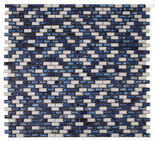Load image into Gallery viewer, Elysium Tiles Brick Ocean 11.75" x 11.75" Mosaic Tile