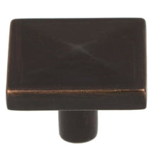 Load image into Gallery viewer, 32mm (1.25") Oil Rubbed Bronze Classic Square Pyramid Cabinet Knob