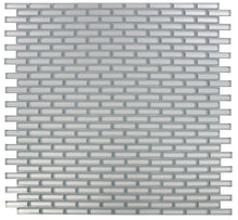 Load image into Gallery viewer, Elysium Tiles Fierro Silver 11.75" x 11.75" Mosaic Tile