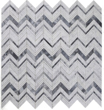 Load image into Gallery viewer, Elysium Tiles Chevron Ravenna Lava 11.75" x 12" Mosaic Tile
