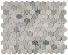 Load image into Gallery viewer, Elysium Tiles Hexagon Green 10.25" x 11.75" Mosaic Tile