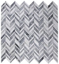 Load image into Gallery viewer, Elysium Tiles Chevron Shadow Lava 11.75" x 12" Mosaic Tile