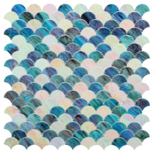 Load image into Gallery viewer, Elysium Tiles Newport Scale Sky 9.5" x 9.75" Mosaic Tile