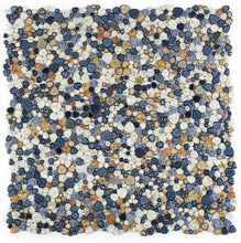 Load image into Gallery viewer, Elysium Tiles Growing Blue 11.5" x 11.5" Mosaic Tile