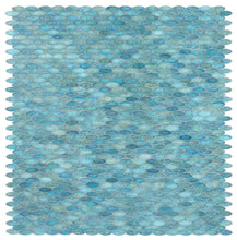 Load image into Gallery viewer, Elysium Tiles Malibu Turquoise Pebble 11" x 11.50" Mosaic Tile