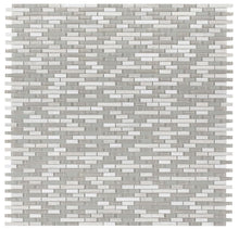 Load image into Gallery viewer, Elysium Tiles Snow Stack 11.75" x 12" Mosaic Tile