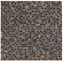Load image into Gallery viewer, Elysium Tiles Swiss Emperador 11.75" x 11.75" Mosaic Tile