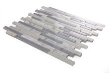 Load image into Gallery viewer, Elysium Tiles Linear Grey Label 11.75" x 11.75" Mosaic Tile