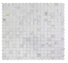 Load image into Gallery viewer, Elysium Tiles Octagon Calacatta Gold 11.75" x 11.75" Mosaic Tile