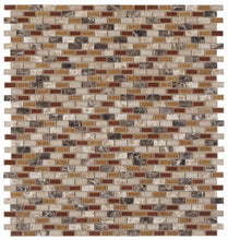 Load image into Gallery viewer, Elysium Tiles Princess Brick 10.75" x 11.75" Mosaic Tile