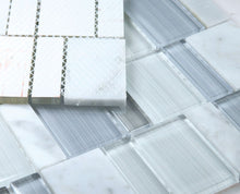 Load image into Gallery viewer, Elysium Tiles Prime Goose 11.75" x 11.75" Mosaic Tile