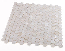 Load image into Gallery viewer, Elysium Tiles Pearl White Hexagon 11.5" x 11.75" Mosaic Tile
