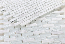 Load image into Gallery viewer, Elysium Tiles Icy Stack 11.75" x 12" Mosaic Tile