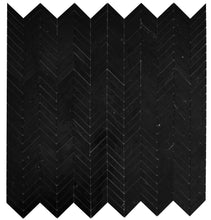 Load image into Gallery viewer, Elysium Tiles Chevron Marquina  10.75" x 11" Mosaic Tile
