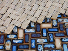 Load image into Gallery viewer, Elysium Tiles Tango Sapphire 11.25" x 12.75" Mosaic Tile